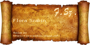 Flora Szabin névjegykártya